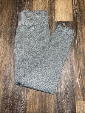 Gymshark Gray Seamless Leggings with Subtle Heather